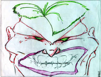 Hulk in Joker Makeup