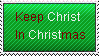 Keep Christ in Christmas Stamp
