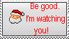 Santa Watches Stamp