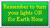 Anti-Earth Hour Stamp