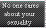 Shut Up About Sexuality Stamp