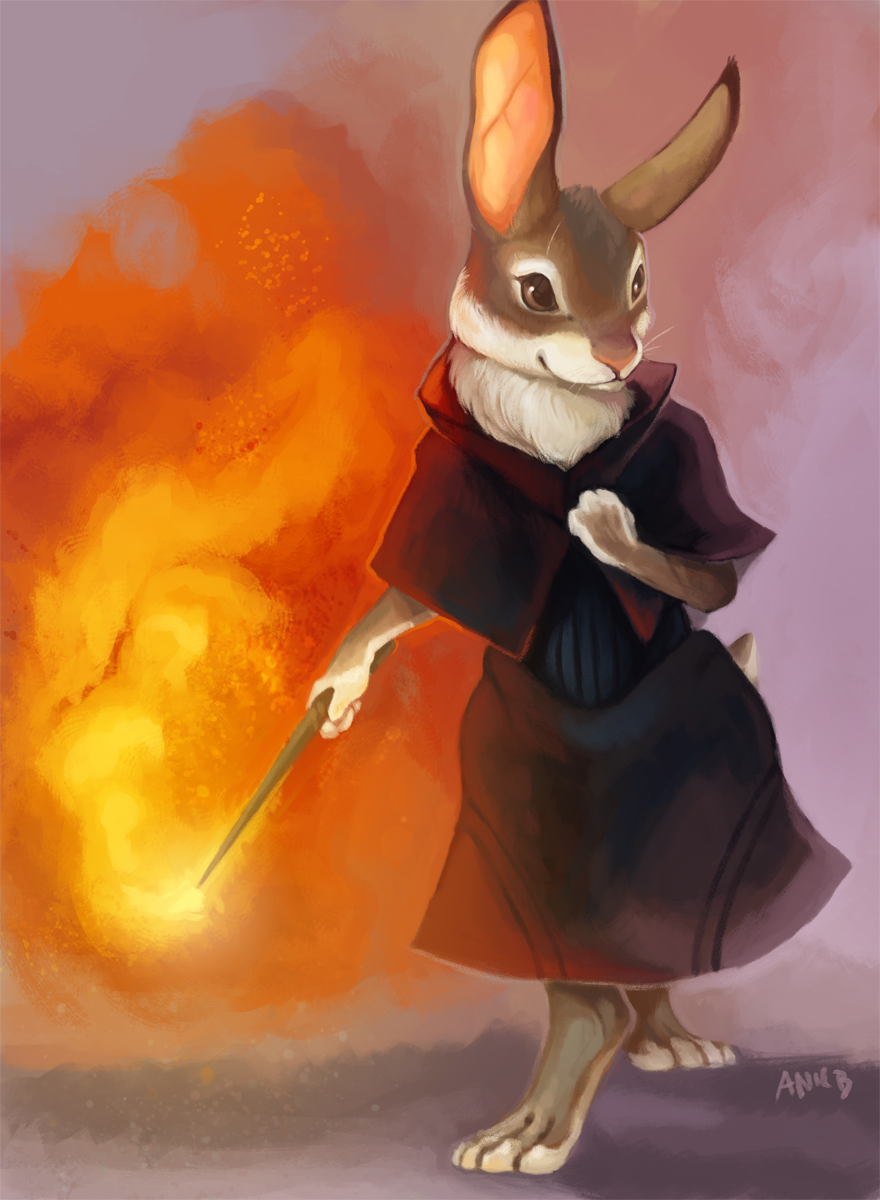 Witch Familiar Rabbit Rabbit Witch by ANicB on DeviantArt