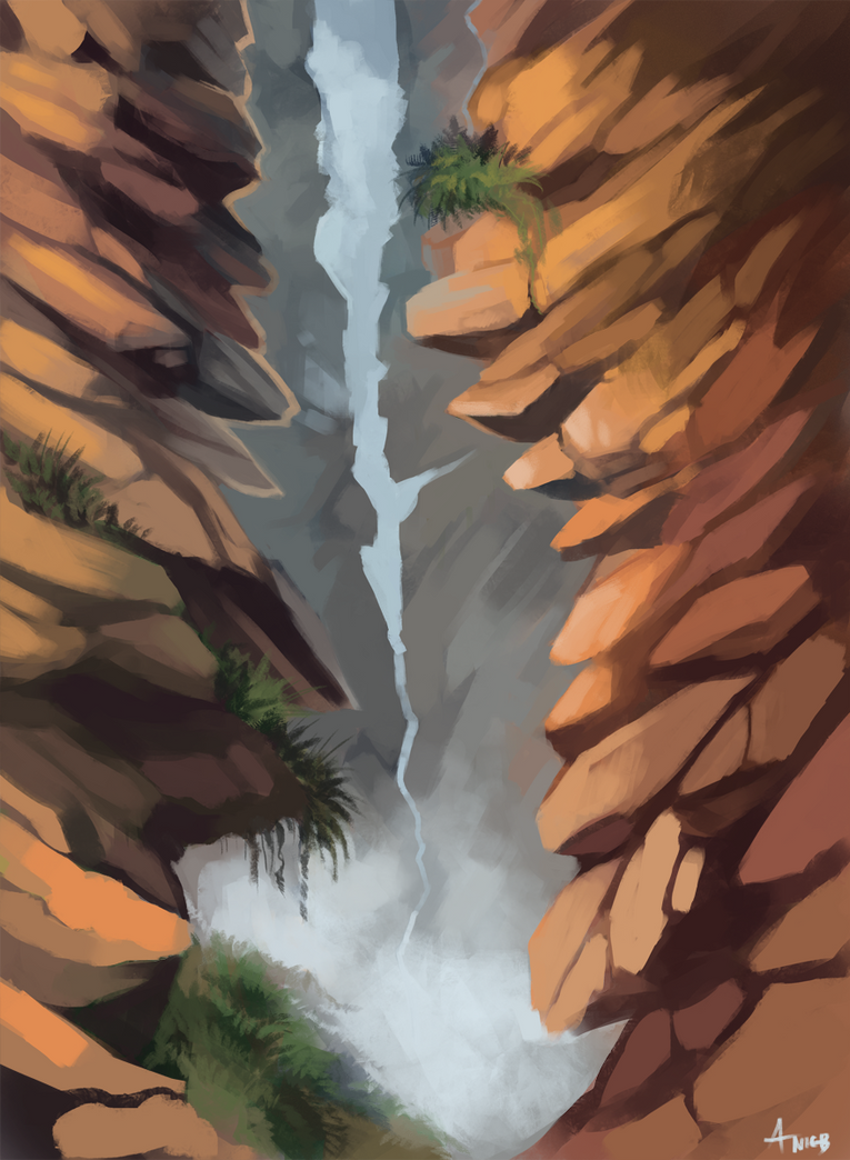 Sharp Cliff by ANicB on DeviantArt