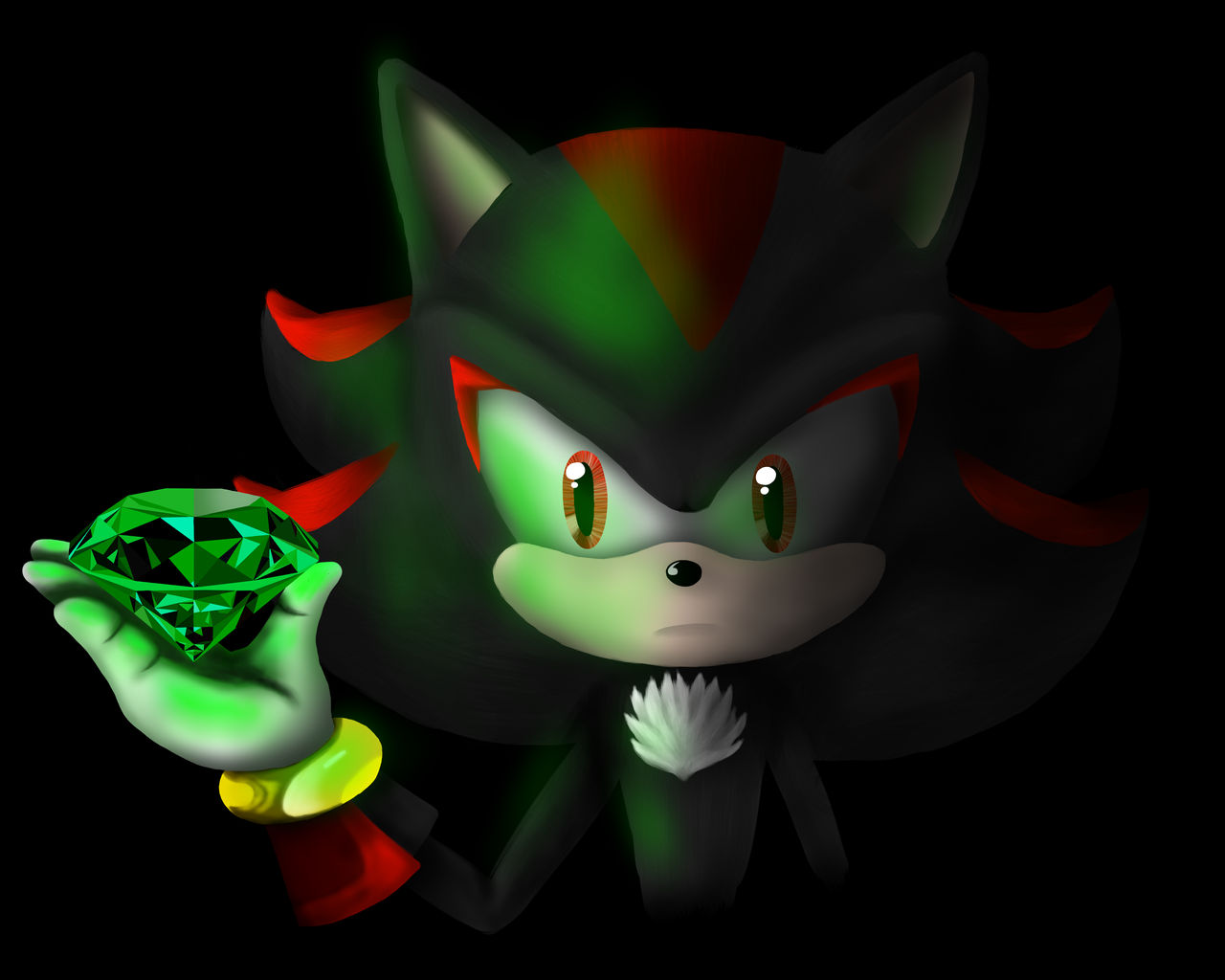 Shadow Emerald Shadow With Chaos Emerald by ShadowAmyLove on DeviantArt