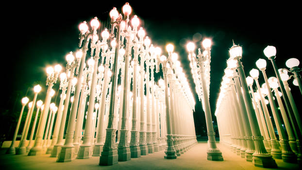 LACMA lamp posts