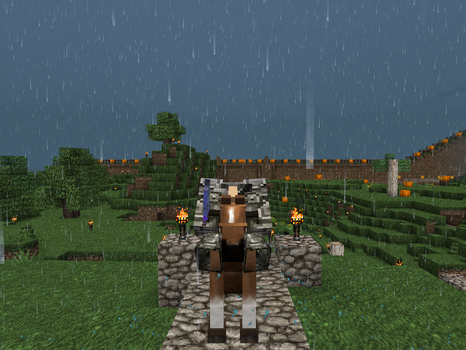 Minecraft headless horseman.
