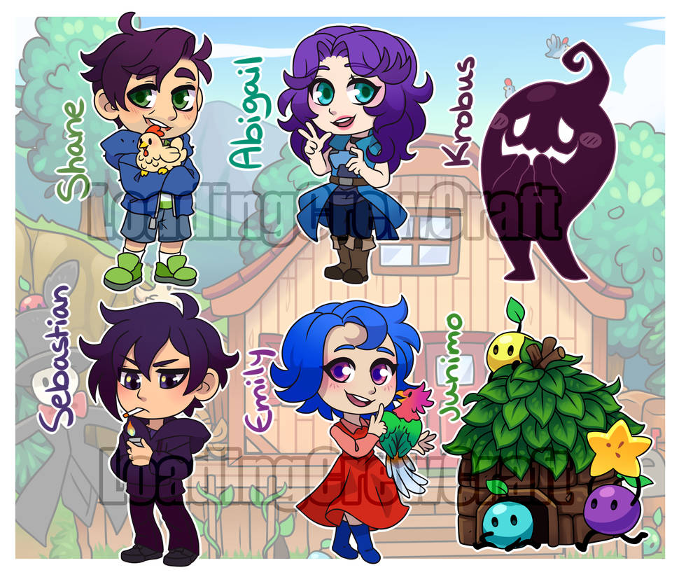 Stardew Valley Acrylic Standee Set by AlainaPrana on DeviantArt