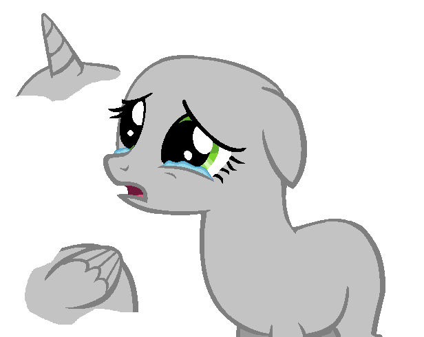 MLP Base - Sad and Crying by Butterfly-Bases on DeviantArt