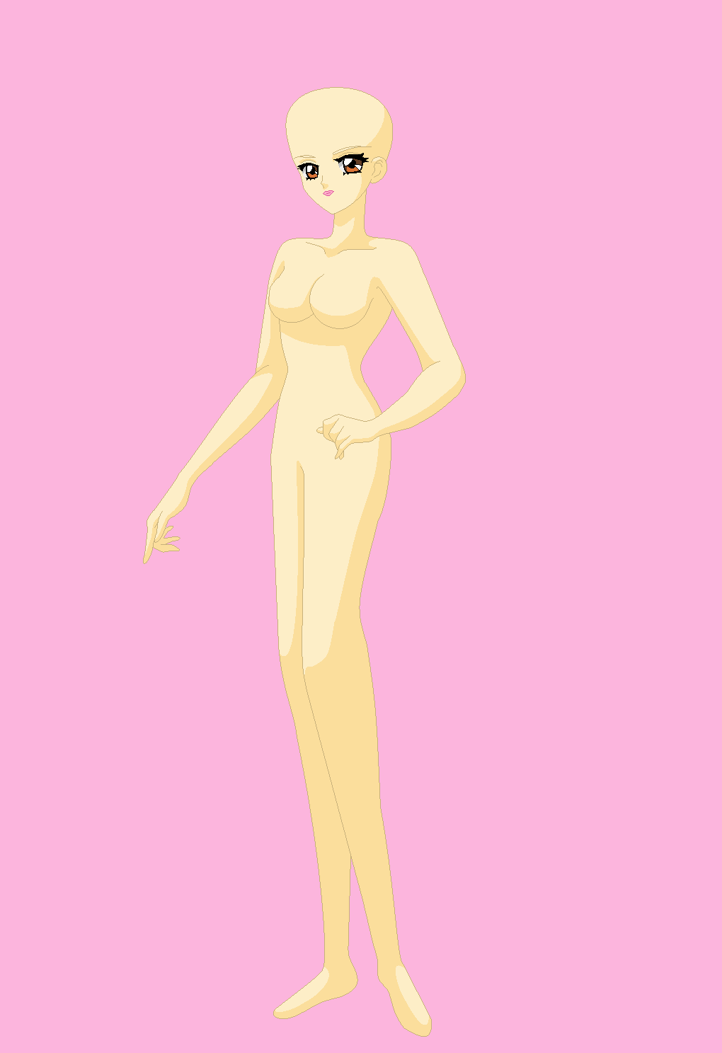 pic Anime Body Base Female Standing standing full body anime girl base