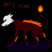 Inktober Day 5: Flame