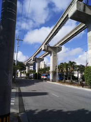 the lightrail/monorail in naha