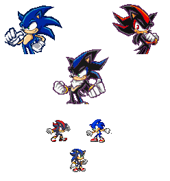 Sonic and Shadow fusion PNG by KillerMadnessPlayer on DeviantArt