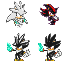 SONIC fusion SHADOW fusion with SILVER