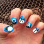 The Fault in Our Stars Nail Art Left