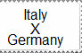 Italy X Germany STAMP