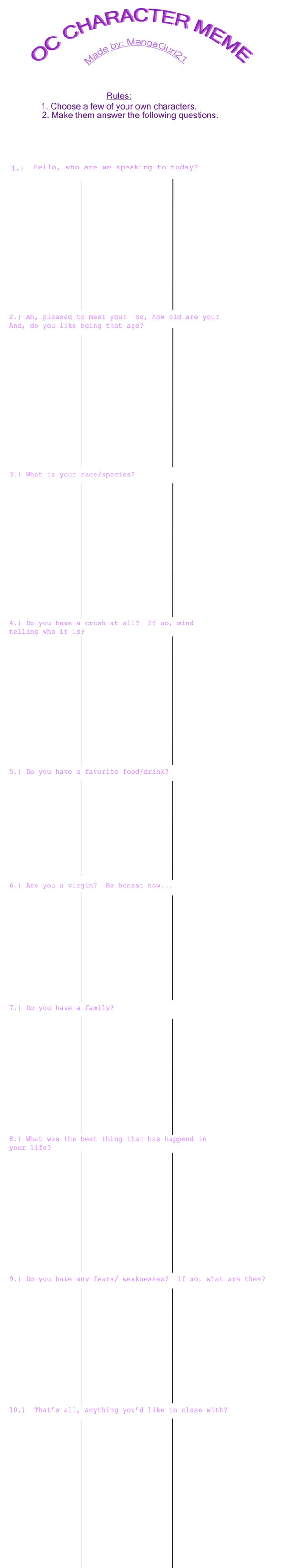OC Meme ..Blank.. by Inufreak21 on DeviantArt