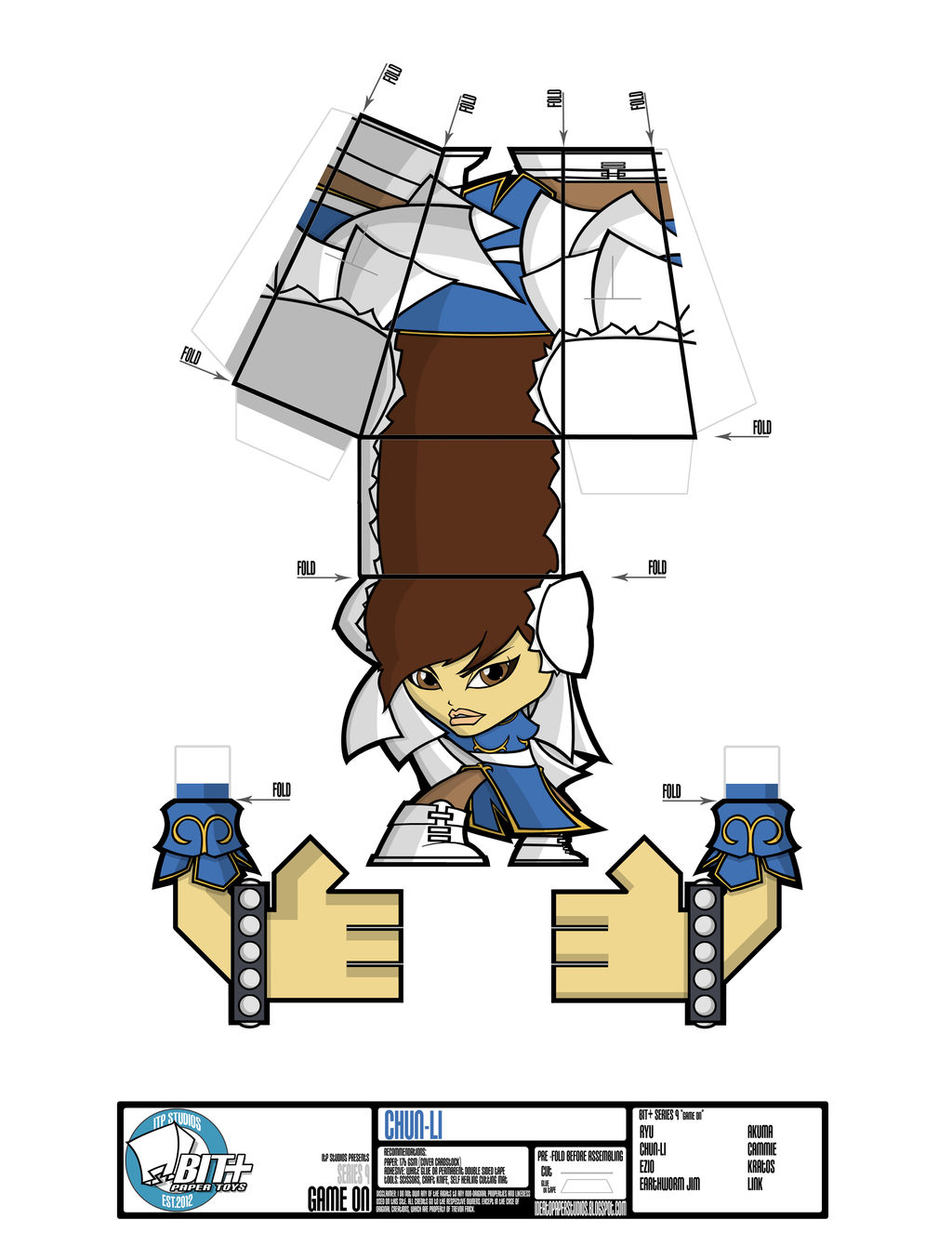 BIT+ Series 9 Game On Chun-Li Sheet by IdeatoPaperStudios on DeviantArt