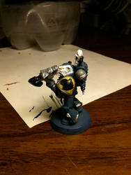 space wolf with frost axe left side view