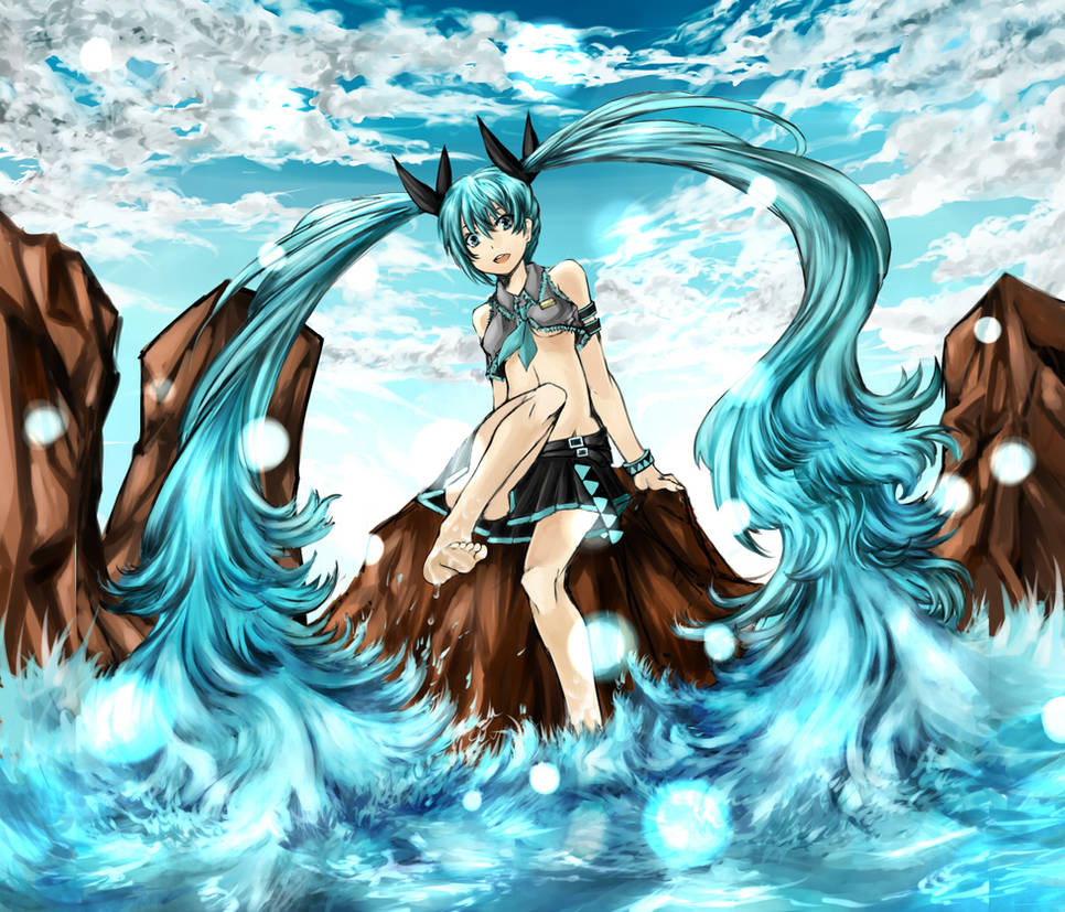 Summer Miku by Eroji on DeviantArt