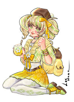 Pompompurin Gijinka | Character Design