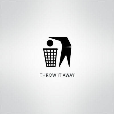 Throw them away. Throw away. Throw it away. Don't Throw away logo. Throw away Life.