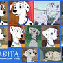 Perdita From 101 Dalmatians Collage