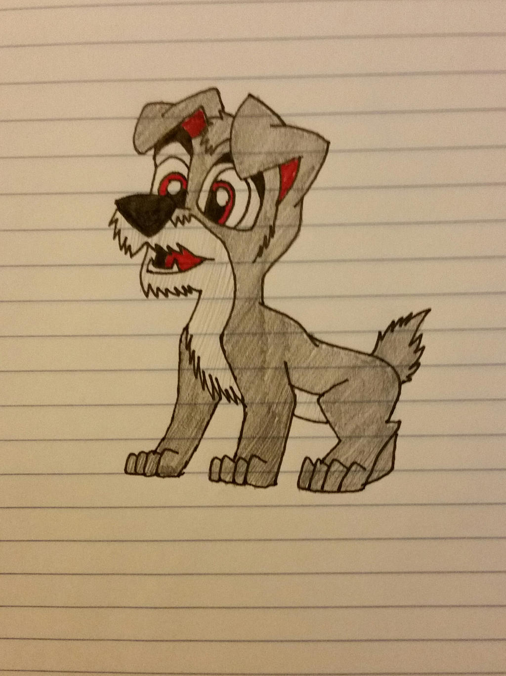 Sketch Of Scamp From Early 2012 by ScampTheWolf on DeviantArt