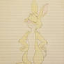 Rabbit From Winnie The Pooh Sketch