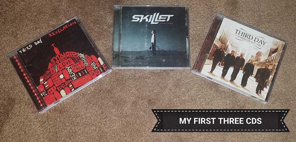 10 Years Of My CD Collection  MY FIRST 3 CDS by ScampTheWolf on