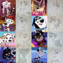 All The 101 Dalmatian Street Sketched Characters