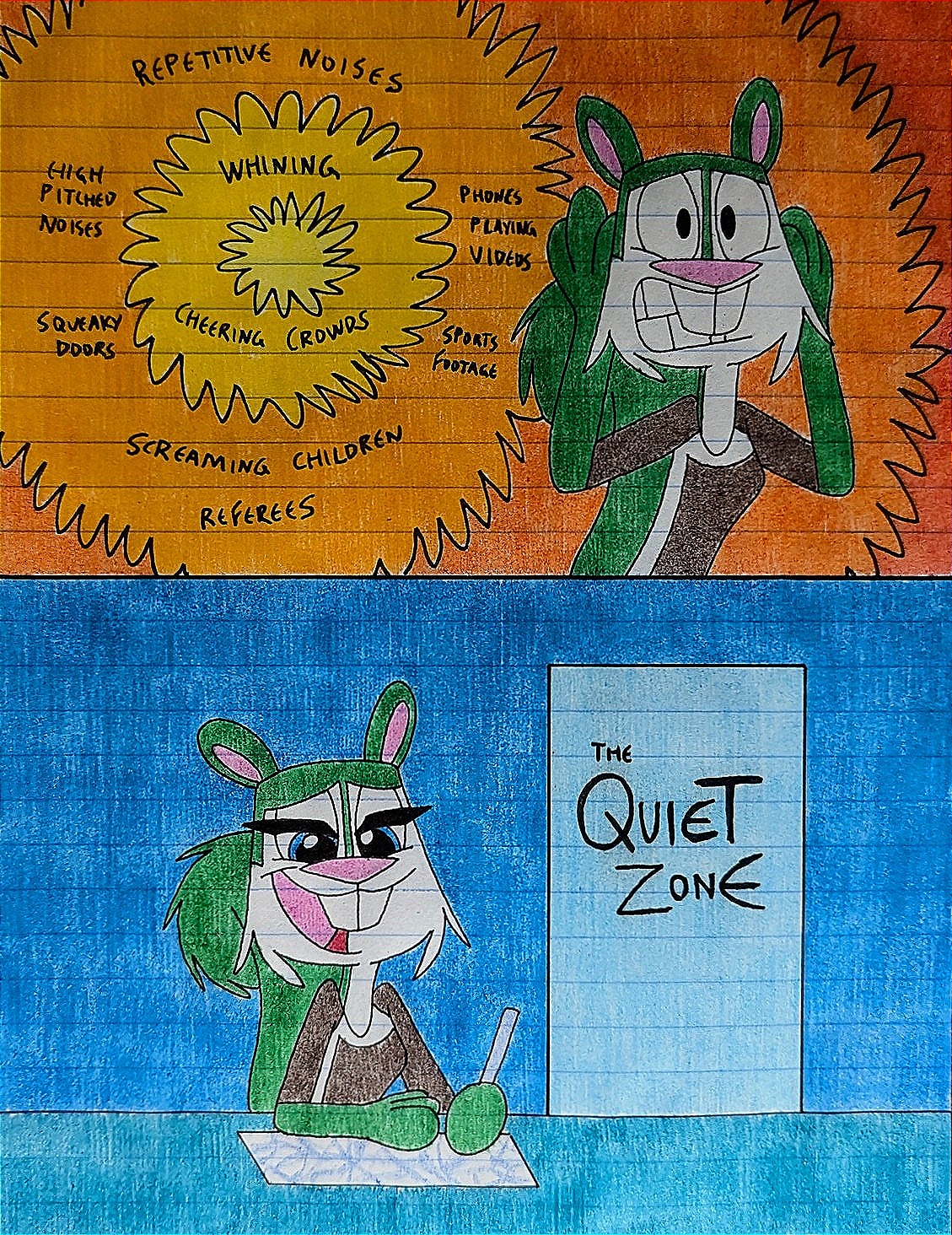 Loud Versus Quiet by ScampTheWolf on DeviantArt