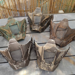 Post apocalyptic face armour