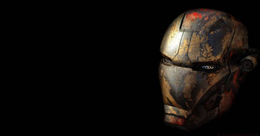 Post apocalyptic Iron Man helmet by steelgohst