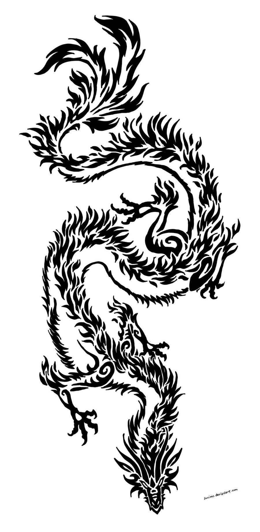Dragon tribal by Sunima