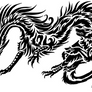 Dragon and wolf tribal 2