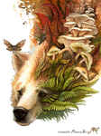 Autumn spirit bear by Sunima