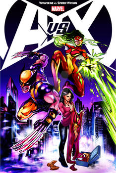 Avenger vs X-Men (Wolverine vs SpiderWoman FanArt)