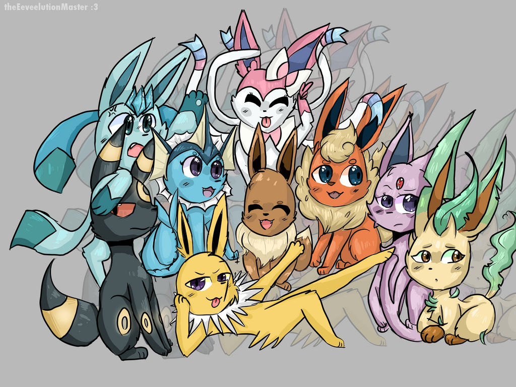 Eevee And Friends by theEeveelutionMaster on DeviantArt