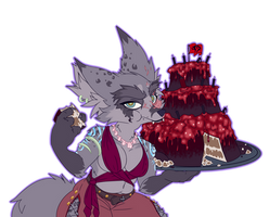 Dustara's Cake Sample - Birthday Gift for Glowcrow