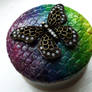 Rainbow Snakeskin Trinket Box