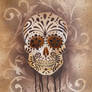 Sugar Skull Stencil Print 5