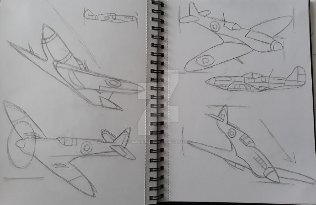 Plane Reference Scetch Plane Sketches #1 by SummerdayZ238 on DeviantArt