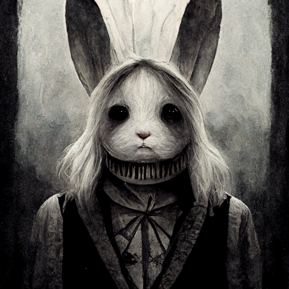 Imaginary Rabbit Horror Horror Portrait: White Rabbit by Alessaismyidol on DeviantArt