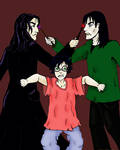 Harry,Sirius,and Snape by grammabeth