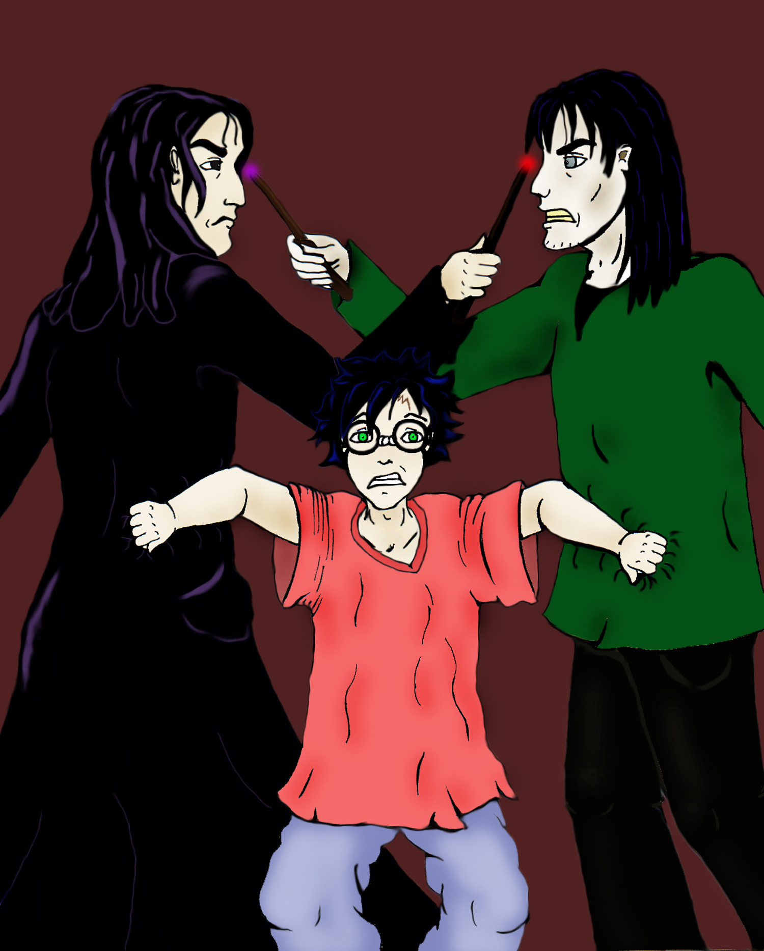 Harry,Sirius,and Snape