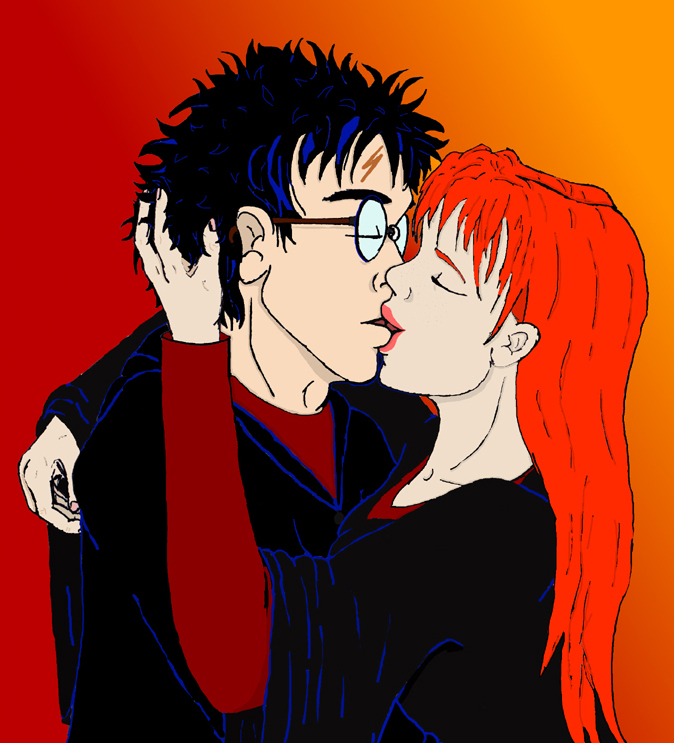 Harry And Ginny Kiss. HBP