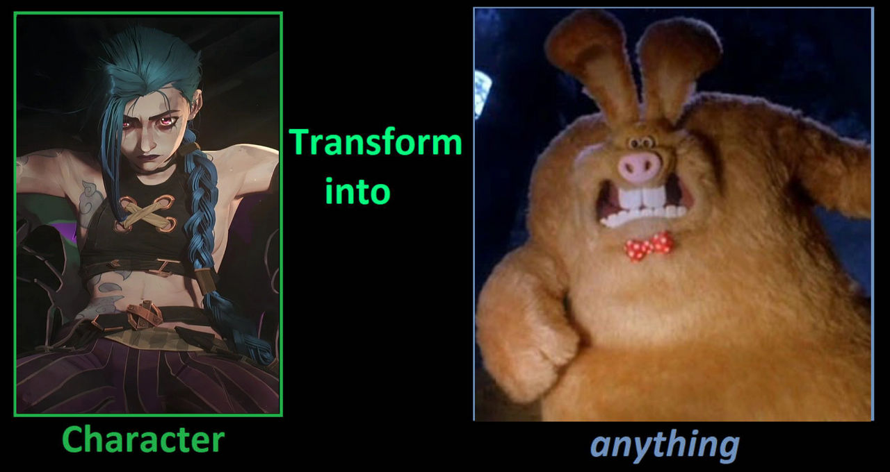 What if Jinx transforms into a Wererabbit by HolloThere on DeviantArt