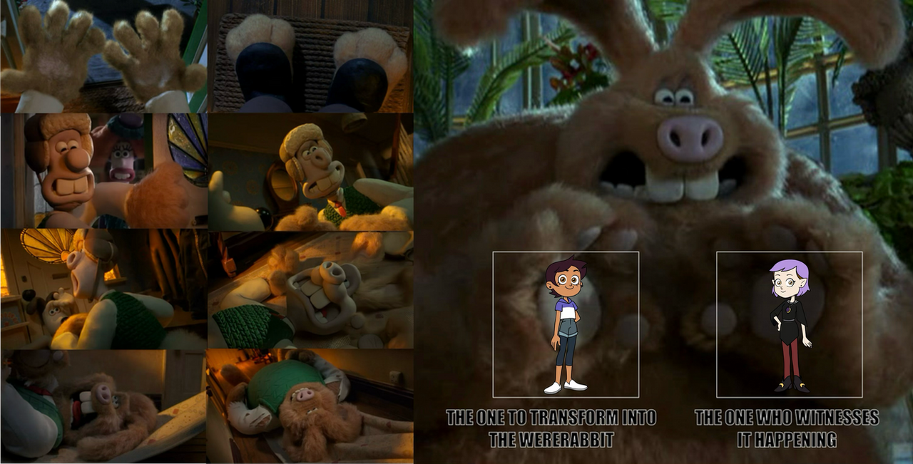 Luz Noceda Wererabbit transformation cast meme 2