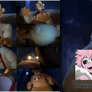 Mina Ashido Wererabbit transformation cast meme