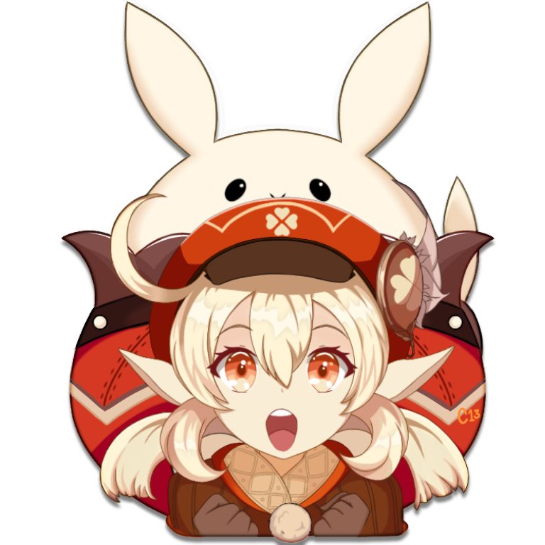 Klee Rip Klee Sticker by JethArt on DeviantArt